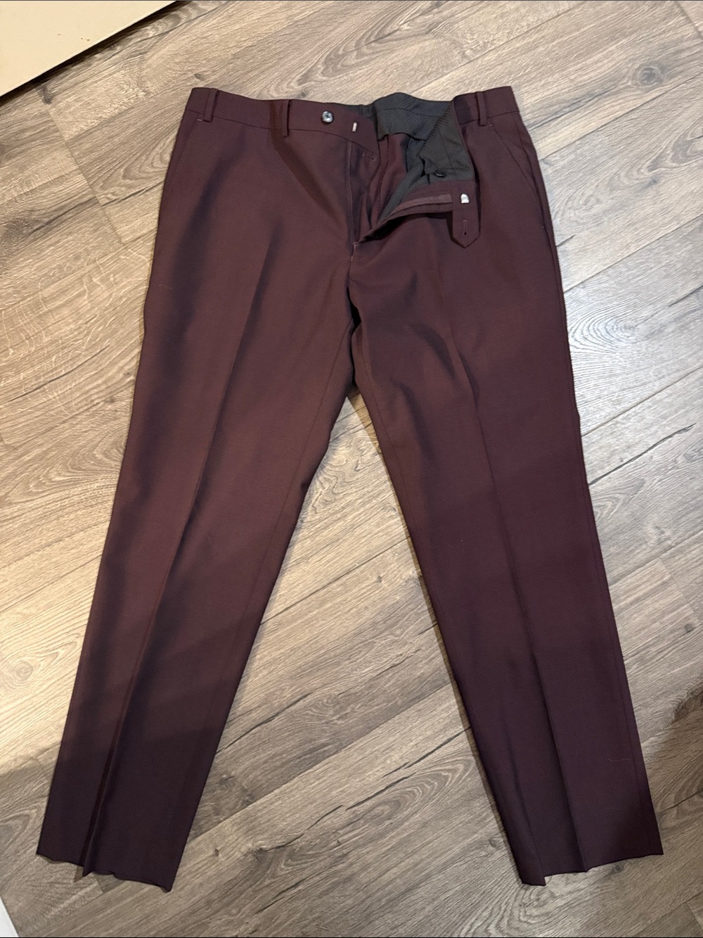 Bar III Men's Dress Pants in Burgundy